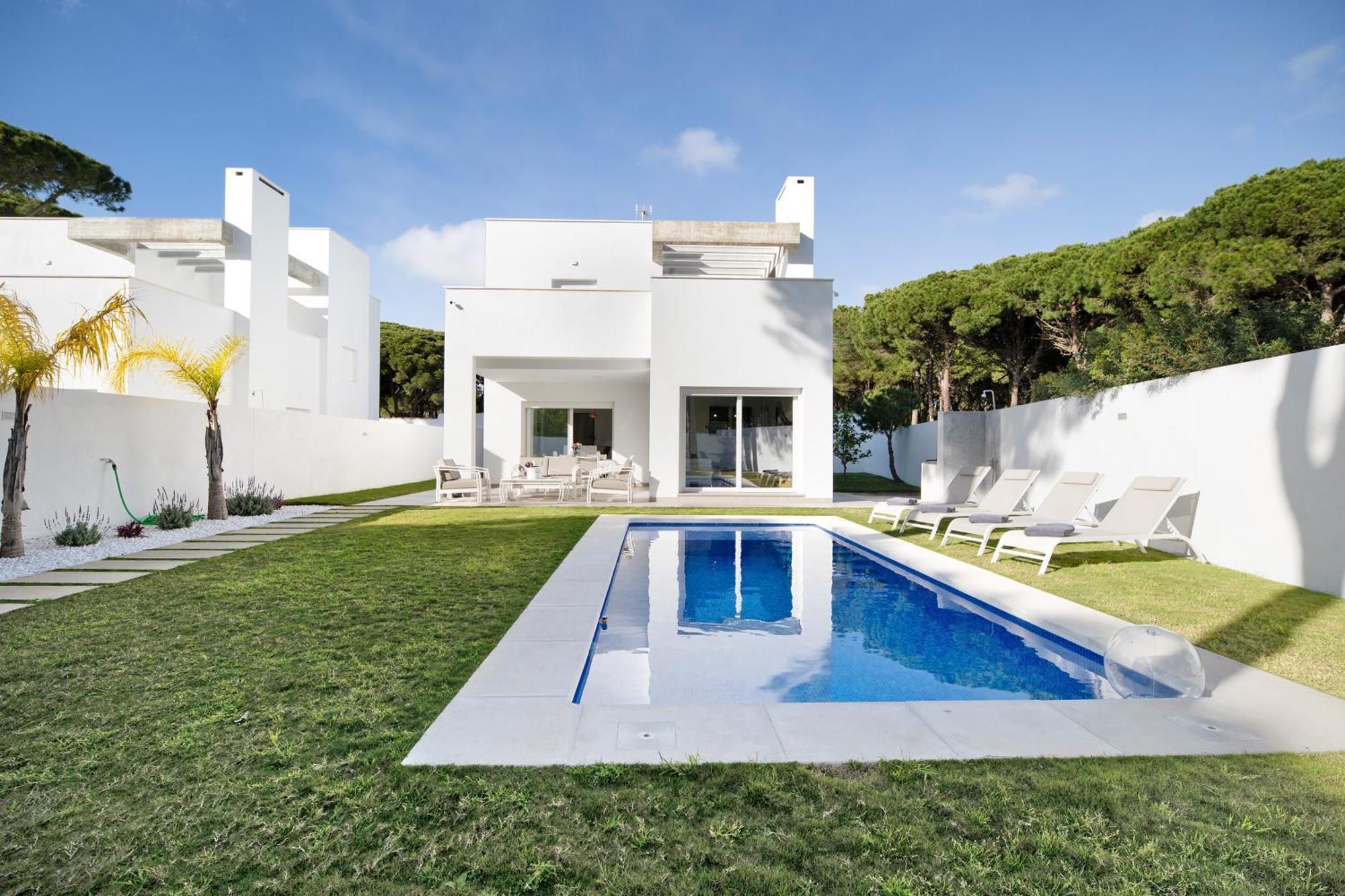 Villa Moderna En Chiclana ชิกลานา เด ลา ฟรอนเตรา ภายนอก รูปภาพ